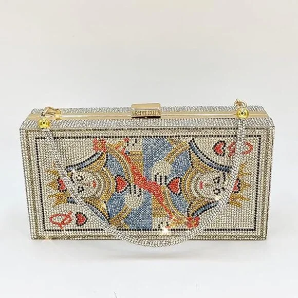 Neiman Marcus Minaudière Queen of Hearts Purse - Picture 6 of 6